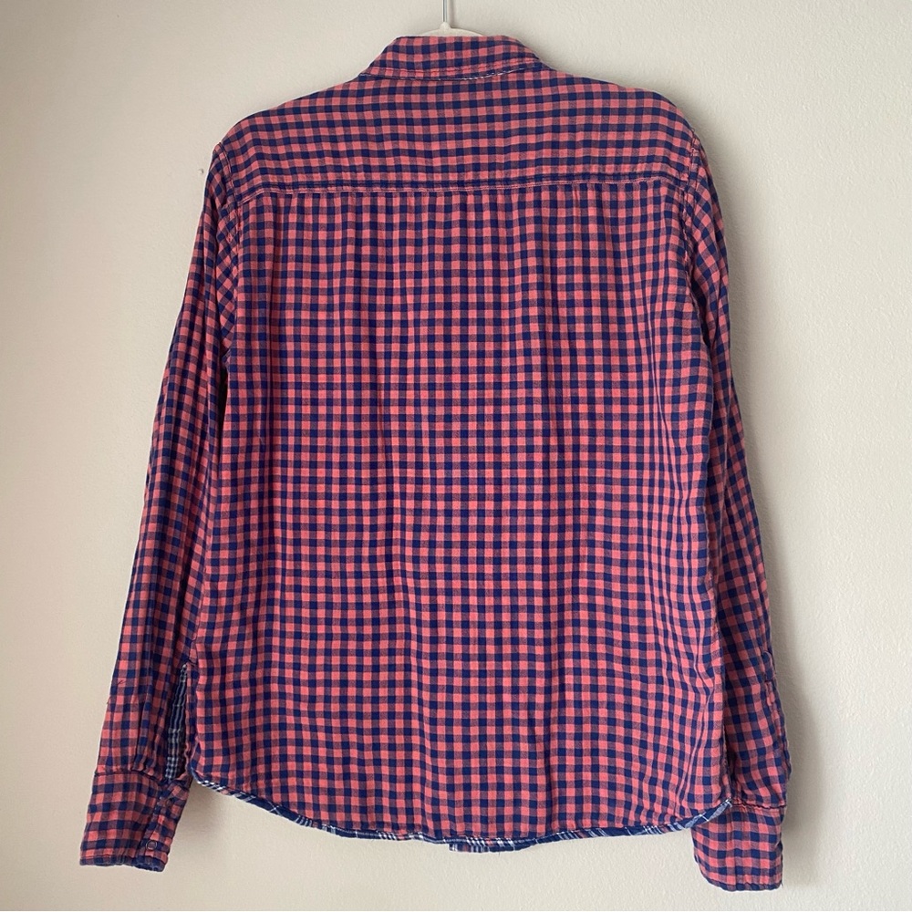 Flying Machine reversible plaid button up - Picture 4 of 9